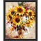 Adbrain Sunflower Burst Kit & Frame Paint by Number Kit